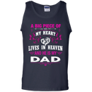 A Big Piece Of My Heart Is My Dad Angel T-shirt CustomCat