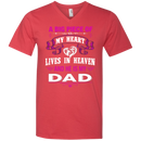 A Big Piece Of My Heart Is My Dad Angel T-shirt CustomCat