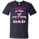 A Big Piece Of My Heart Is My Dad Angel T-shirt CustomCat