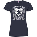 A Big Piece Of My Heart Lives In Heaven Dad Tshirts CustomCat