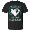 A Big Piece Of My Heart Lives In Heaven Mom T-shirts CustomCat
