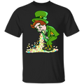 A Man Drinking Beer Get Drunk Funny Gifts Patrick's Day T-Shirt
