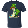A Man Drinking Beer Get Drunk Funny Gifts Patrick's Day T-Shirt