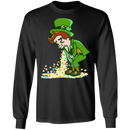 A Man Drinking Beer Get Drunk Funny Gifts Patrick's Day T-Shirt
