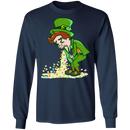 A Man Drinking Beer Get Drunk Funny Gifts Patrick's Day T-Shirt