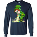 A Man Drinking Beer Get Drunk Funny Gifts Patrick's Day T-Shirt CustomCat