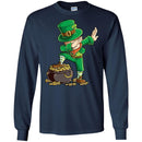 A Man Irish Standing On Golf Dabbing Funny Gifts Patrick's Day T-Shirts CustomCat