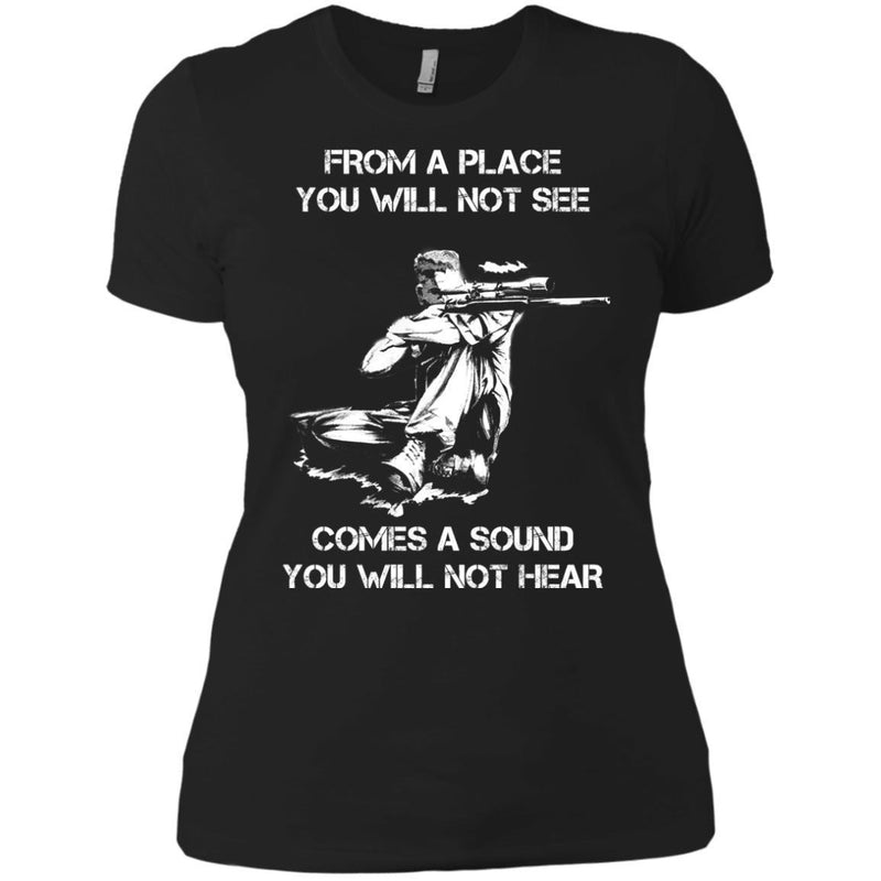 A Place You Will Not See Veterans T-shirts & Hoodie for Veteran's Day CustomCat