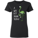A Wee Bit Drunk Today Flamingo Funny Gifts Patrick's Day Irish T-Shirt