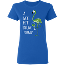 A Wee Bit Drunk Today Flamingo Funny Gifts Patrick's Day Irish T-Shirt