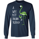 A Wee Bit Drunk Today Flamingo Funny Gifts Patrick's Day Irish T-Shirt