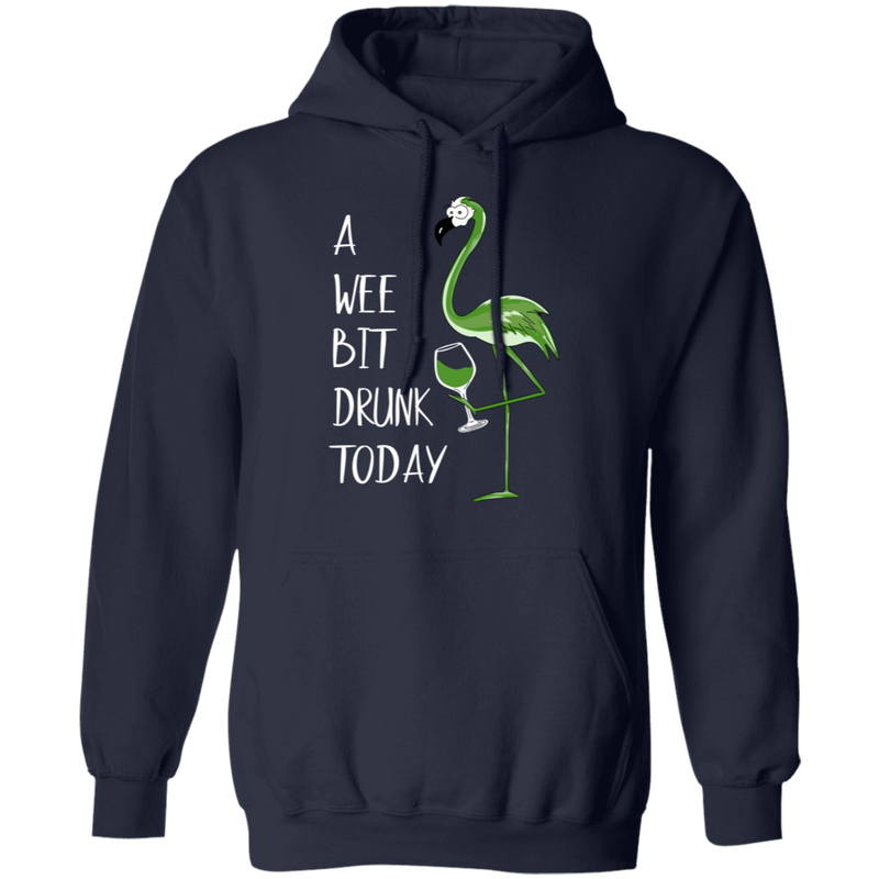 A Wee Bit Drunk Today Flamingo Funny Gifts Patrick's Day Irish T-Shirt