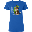 A Wee Bit Irish Today Cat Funny Gifts Patrick's Day Irish T-Shirt