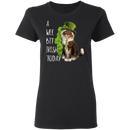 A Wee Bit Irish Today Cat Funny Gifts Patrick's Day Irish T-Shirt