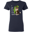 A Wee Bit Irish Today Cat Funny Gifts Patrick's Day Irish T-Shirt