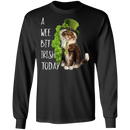 A Wee Bit Irish Today Cat Funny Gifts Patrick's Day Irish T-Shirt