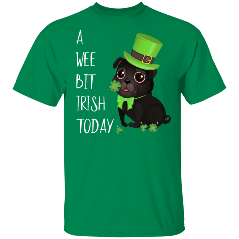 A Wee Bit Irish Today Dog Funny Gifts Patrick's Day Irish T-Shirt