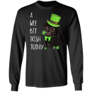 A Wee Bit Irish Today Dog Funny Gifts Patrick's Day Irish T-Shirt