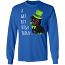 A Wee Bit Irish Today Dog Funny Gifts Patrick's Day Irish T-Shirt