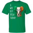 A Wee Bit Irish Today Elephant Funny Gifts Patrick's Day Irish T-Shirt