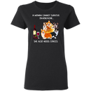 A Woman Cannot Survive On Wine Needs Corgis CustomCat