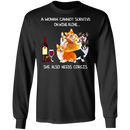 A Woman Cannot Survive On Wine Needs Corgis CustomCat