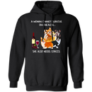 A Woman Cannot Survive On Wine Needs Corgis CustomCat
