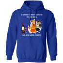 A Woman Cannot Survive On Wine Needs Corgis CustomCat