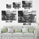 Adirondack Chairs Multi Names Premium Canvas Crossroads Personalized Canvas Wall Art - Family Street Sign Family Name Art Canvas For Home Decor Custom Family - CANLA75 - CustomCat