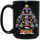 Adorable Animal Design as Christmas Tree Printed on Coffee Mug CustomCat