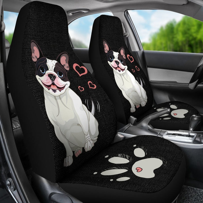 Adorable Bulldog Car Seat Covers (Set of 2) interestprint