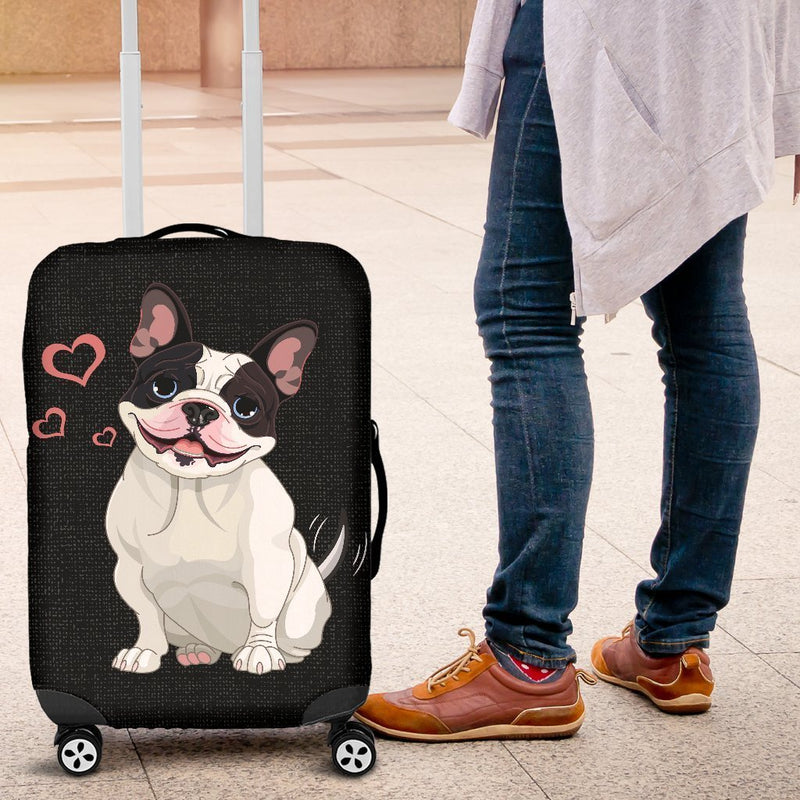 Adorable Bulldog Luggage Cover interestprint
