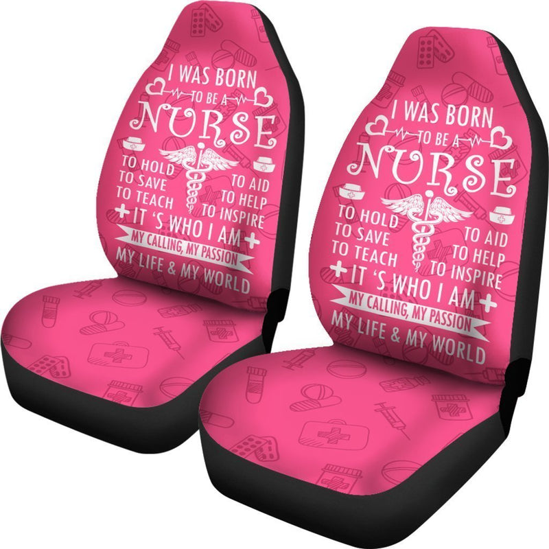 Adorable Nurse Life Car Seat Covers (Set Of 2)