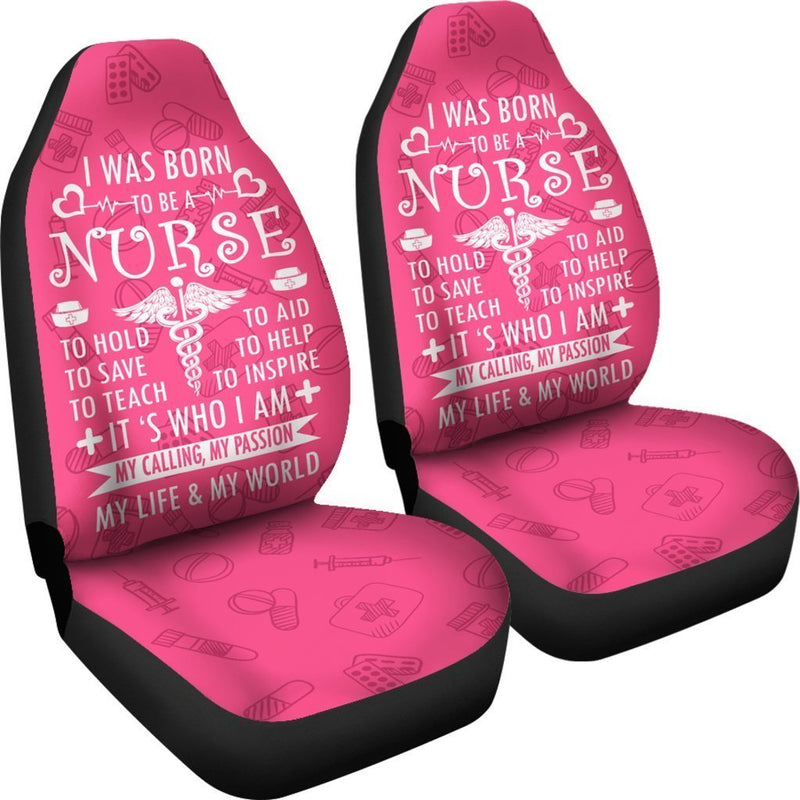 Adorable Nurse Life Car Seat Covers (Set Of 2)