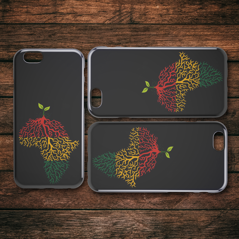 African American Black Girl Africa Melanin African Tree My Roots iPhone Case