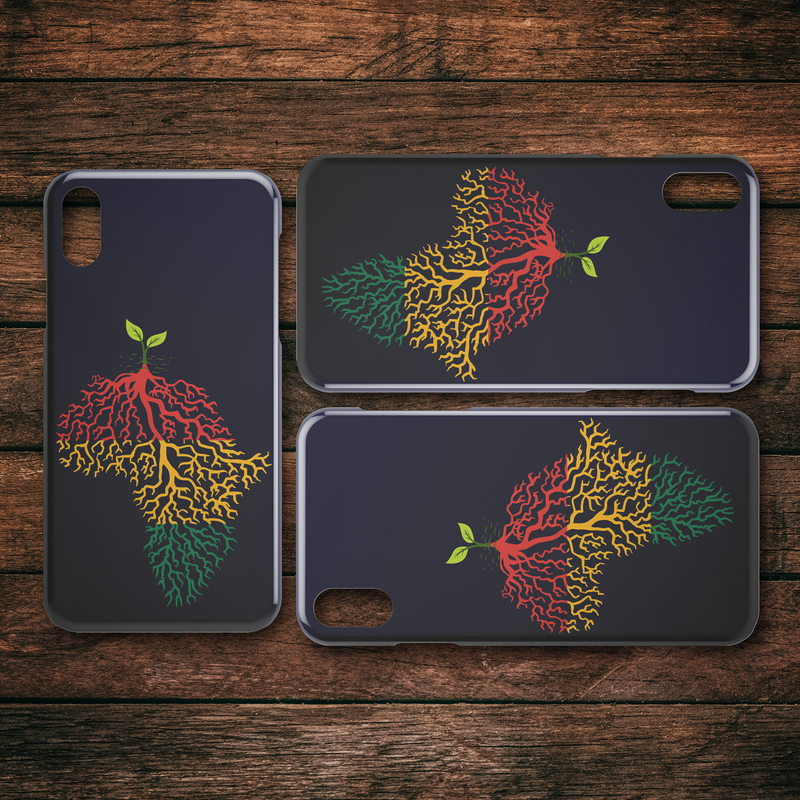 African American Black Girl Africa Melanin African Tree My Roots iPhone Case