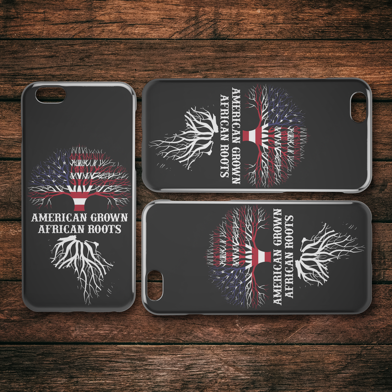 African American Black Girl Africa Melanin American Grown African Roots Black History Month iPhone Case teelaunch
