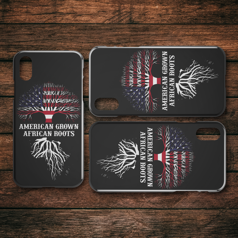 African American Black Girl Africa Melanin American Grown African Roots Black History Month iPhone Case teelaunch