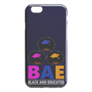 African American Black Girl Africa Melanin BAE Black And Educated iPhone Case