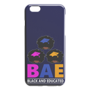 African American Black Girl Africa Melanin BAE Black And Educated iPhone Case