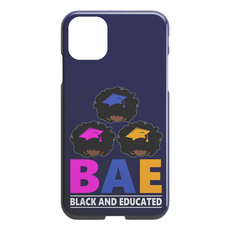 African American Black Girl Africa Melanin BAE Black And Educated iPhone Case