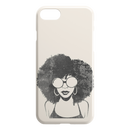 African American Black Girl Africa Melanin Black Lady Afro Art For Women Girls iPhone Case
