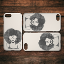 African American Black Girl Africa Melanin Black Lady Afro Art For Women Girls iPhone Case