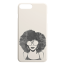 African American Black Girl Africa Melanin Black Lady Afro Art For Women Girls iPhone Case