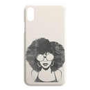 African American Black Girl Africa Melanin Black Lady Afro Art For Women Girls iPhone Case
