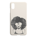 African American Black Girl Africa Melanin Black Lady Afro Art For Women Girls iPhone Case