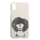 African American Black Girl Africa Melanin Black Lady Afro Art For Women Girls iPhone Case
