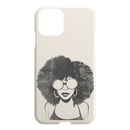 African American Black Girl Africa Melanin Black Lady Afro Art For Women Girls iPhone Case