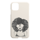 African American Black Girl Africa Melanin Black Lady Afro Art For Women Girls iPhone Case