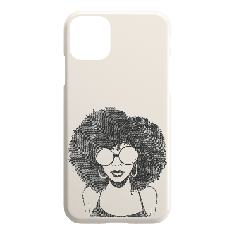 African American Black Girl Africa Melanin Black Lady Afro Art For Women Girls iPhone Case